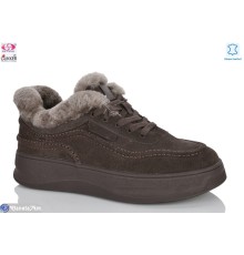 Кросівки жіночі на зиму (8 пар р.36-41) коричневий  "Gukkcr"