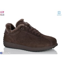 Кросівки жіночі на зиму (8 пар р.36-41) коричневий  "Gukkcr"