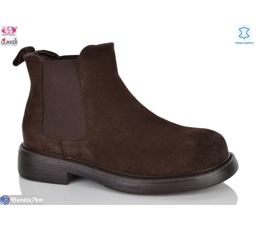 Черевики жіночі на зиму (8 пар р.36-40) коричневий  "Gukkcr"