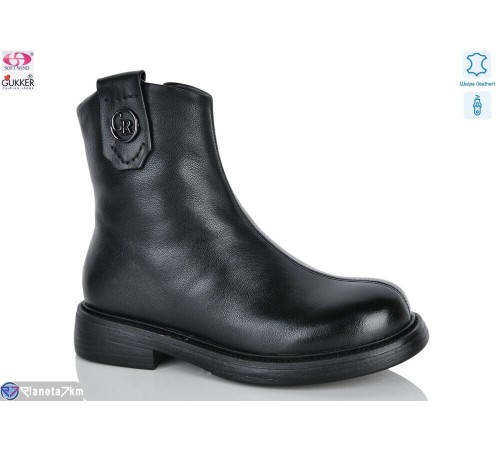 Черевики жіночі на зиму (8 пар р.36-40) чорний  "Gukkcr"