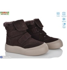 Черевики жіночі на зиму (8 пар р.36-41) коричневий  "HENGJI-ELENA"