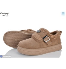 Туфлі жіночі на зиму (8 пар р.37-41) коричневий  "Dageni"