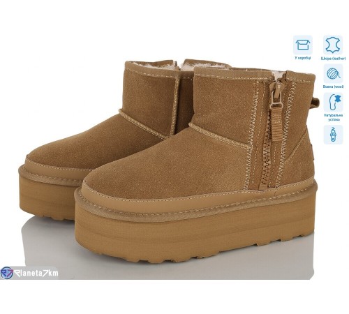 Уггі жіночі на зиму (8 пар р.36-41) camel  "HoRIK"