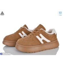 Кросівки жіночі на зиму (8 пар р.36-41) коричневий  "STILLI Group"