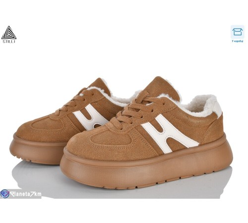 Кросівки жіночі на зиму (8 пар р.36-41) коричневий  "STILLI Group"