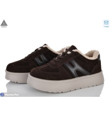 Кросівки жіночі на зиму (8 пар р.36-41) коричневий  "STILLI Group"