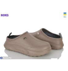 Жіночі сабо на зиму (8 пар р.37-41) коричневий  "Roks"