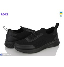 Кросівки чоловічі на літо (6 пар р.41-45) чорний  "Roks"