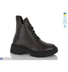 Черевики жіночі на зиму (6 пар р.37-41) коричневий  "LIKA"