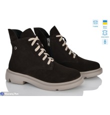 Черевики жіночі на зиму (6 пар р.37-40) коричневий  "Linda"
