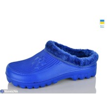 Жіночі сабо на зиму (6 пар р.36-41) синій  "SALIN"