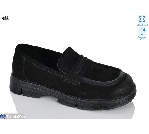 Туфлі жіночі на весну/осінь (8 пар р.36-41) чорний  "KLAKSON"