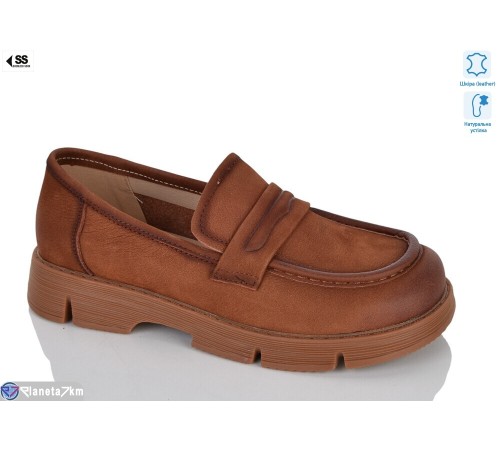 Туфлі жіночі на весну/осінь (8 пар р.36-41) коричневий  "KLAKSON"
