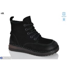 Черевики жіночі на зиму (8 пар р.36-41) чорний  "KLAKSON"
