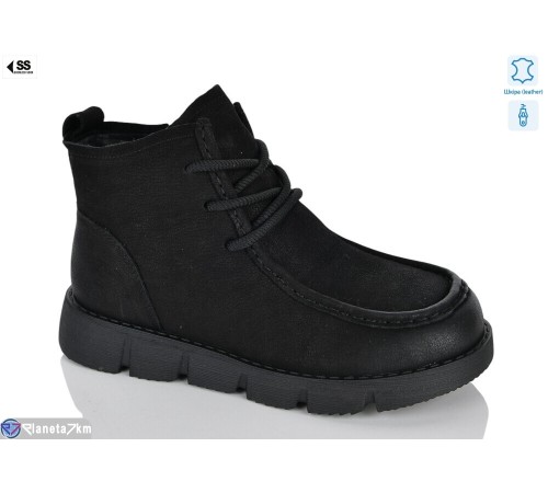 Черевики жіночі на зиму (8 пар р.36-41) чорний  "KLAKSON"