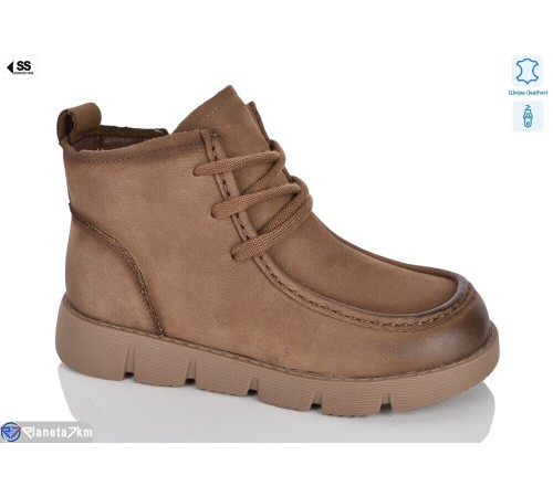 Черевики жіночі на зиму (8 пар р.36-41) коричневий  "KLAKSON"