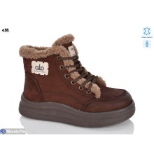 Черевики жіночі на зиму (8 пар р.36-41) коричневий  "KLAKSON"