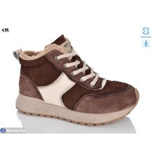 Черевики жіночі на зиму (8 пар р.36-41) коричневий  "KLAKSON"