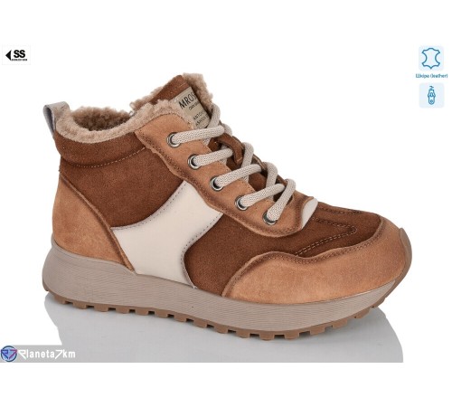 Черевики жіночі на зиму (8 пар р.36-41) camel  "KLAKSON"