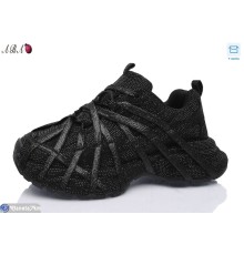 Кросівки жіночі на весну/осінь (6 пар р.36-41) чорний  "Aba"