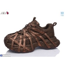 Кросівки жіночі на весну/осінь (6 пар р.36-41) коричневий  "Aba"