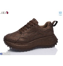 Кросівки жіночі на весну/осінь (6 пар р.36-41) коричневий  "Aba"
