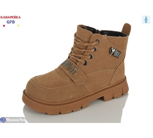 Черевики дитячі на зиму (8 пар р.28-33) camel  "GFB-Канарейка"