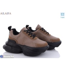 Кросівки жіночі на весну/осінь (6 пар р.36-41) коричневий  "Latifa"