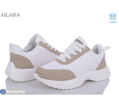 Кросівки жіночі на весну/осінь (6 пар р.36-41) білий  "Latifa"