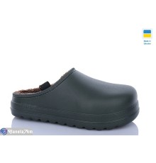 Чоловічі сабо на зиму (6 пар р.42-45) зелений  "MURMUR"