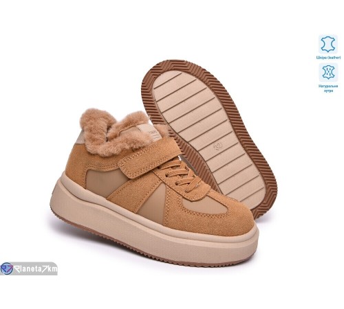 Дитячі кросівки на зиму (8 пар р.32-37) коричневий  "TOMMY"