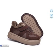 Дитячі кросівки на зиму (8 пар р.32-37) коричневий  "TOMMY"