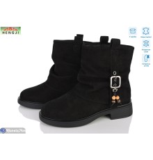 Черевики жіночі на зиму (8 пар р.36-41) чорний  "HENGJI-ELENA"