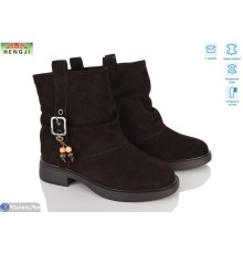 Черевики жіночі на зиму (8 пар р.36-41) коричневий  "HENGJI-ELENA"