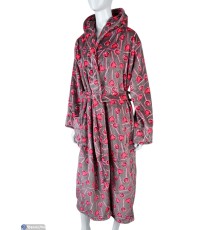 Халат жіночий на весну/осінь (3 шт. р.сетка XL-3XL) коричневий  "VERONIKA"