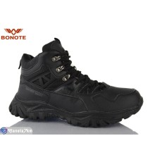 Черевики чоловічі на зиму (8 пар р.41-46) чорний  "Bonote"