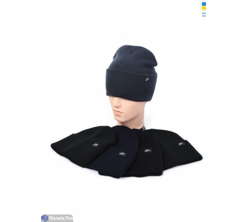 Шапка чоловіча на зиму (5 шт. р.сетка 56-60) мікс  "Angell"
