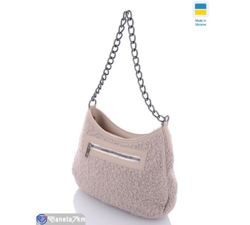 Сумка жіноча 19*28*5 см,  бежевий  "Lusia"