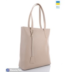 Сумка жіноча 36*32*12 см,  бежевий  "Lusia"