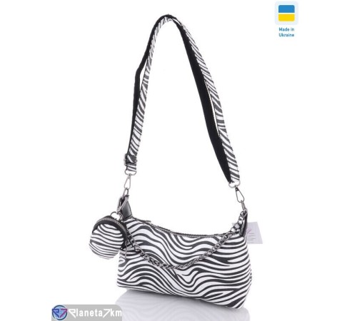 Сумка жіноча 14*25*8 см,  чорний  "Lusia"