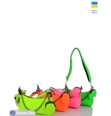 Сумка жіноча 14*25*8 см,  мікс  "Lusia"