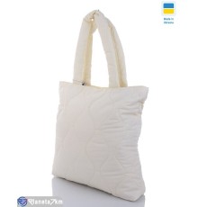 Сумка жіноча 40*36*9 см,  бежевий  "Lusia"