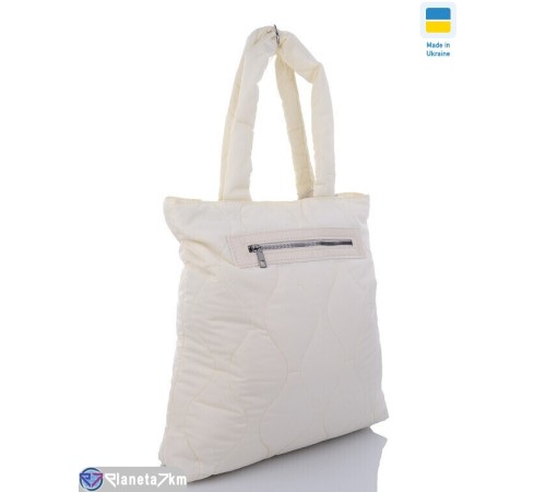 Сумка жіноча 40*36*9 см,  бежевий  "Lusia"