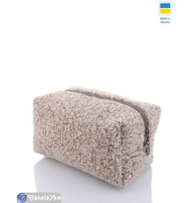 Жіноча косметичка на весну/осінь (1 шт. р.сетка ) коричневий  "Lusia"