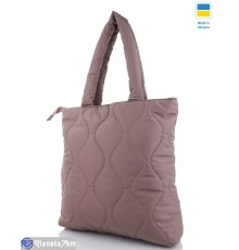 Сумка жіноча 40*36*9 см,  бежевий  "Lusia"