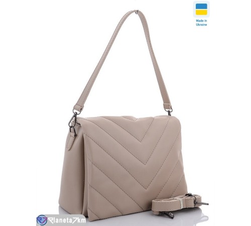 Сумка жіноча 21*25*10 см,  бежевий  "Lusia"