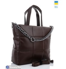 Сумка жіноча 32*30*10 см,  коричневий  "Lusia"