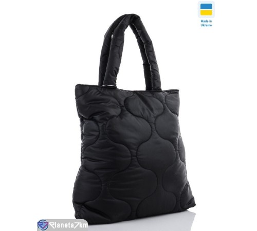 Сумка жіноча 41*37*7 см,  чорний  "Lusia"