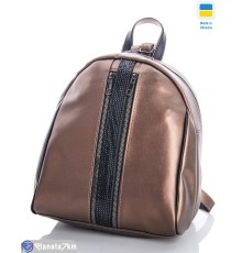 Рюкзак жіночий 30*27*14 см,  бронзовий  "Lusia"