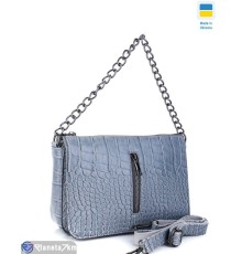 Сумка жіноча 17*25*6 см,  сірий  "Lusia"